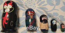 Adult Swim Samurai Jack Genndy Tartakovsky autographed Russian Nesting Dolls Set