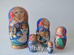 Alice. Nesting Doll. Set of 5. (Russian Collection Sacramento) Sale