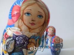 Alice. Nesting Doll. Set of 5. (Russian Collection Sacramento) Sale