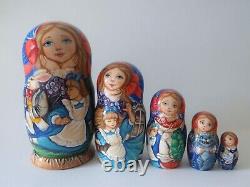 Alice. Nesting Doll. Set of 5. (Russian Collection Sacramento) Sale