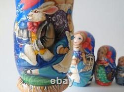 Alice. Nesting Doll. Set of 5. (Russian Collection Sacramento) Sale