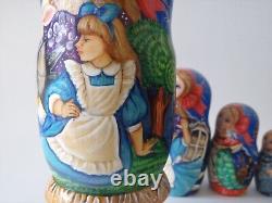 Alice. Nesting Doll. Set of 5. (Russian Collection Sacramento) Sale