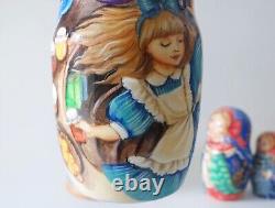 Alice. Nesting Doll. Set of 5. (Russian Collection Sacramento) Sale