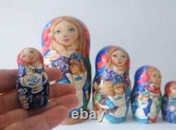 Alice. Nesting Doll. Set of 5. (Russian Collection Sacramento) Sale