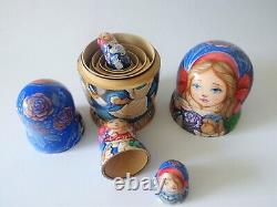 Alice. Nesting Doll. Set of 5. (Russian Collection Sacramento) Sale