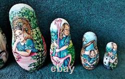 Alice in Wonderland Russian Nesting Doll Set of 6 MATRYOSHKA