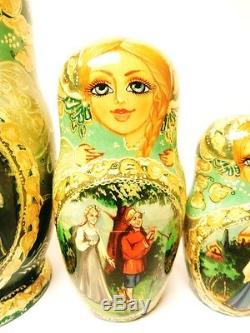 Alkota Genuine Russian Collectible Nesting Doll Golden Cockerel, 7, Unique
