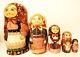 Alkota Russian Authentic Collectible Nesting Doll Akulina, 7h, Unique