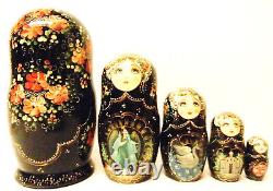 Alkota Russian Authentic Collectible Nesting Doll Russian Tales, 7H