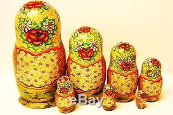Alkota Russian Authentic Collectible Nesting doll Russian Villagers, 8 Unique