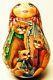 Alkota Russian Genuine Wooden Collectible Musical Doll Girl With Cats, 5.5-6