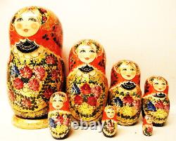 Alkota Russian Genuine Wooden Collectible Nesting Doll Spiridovna, 7H