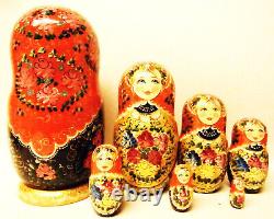 Alkota Russian Genuine Wooden Collectible Nesting Doll Spiridovna, 7H