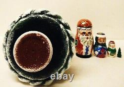 Alkota Russian Genuine Wooden Collectible Nesting Doll The Tree in Snow, 10H