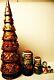 Alkota Russian Original Collectible Nesting Doll Tree In Gold, 19h