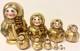 Alkota Russian Wooden Collectible Nesting Doll With Braid, 5.5h, Burning