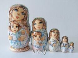 Angels Nesting Doll / Matryoshka Set of 5 (Russian Collection Sacramento) Sale