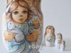 Angels Nesting Doll / Matryoshka Set of 5 (Russian Collection Sacramento) Sale