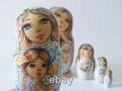 Angels Nesting Doll / Matryoshka Set of 5 (Russian Collection Sacramento) Sale