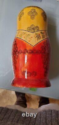 Antique Russian Nesting Doll Huge