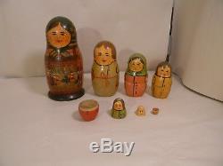 Antique Russian Nesting Dolls