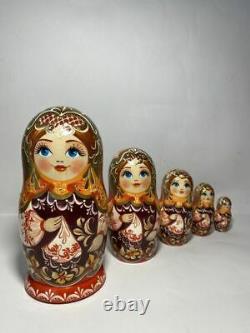 Antique! Vintage Original Traditional style Matryoshka Unique nesting doll USSR