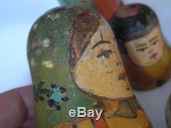 Antique Vintage RUSSIAN NESTING DOLLS