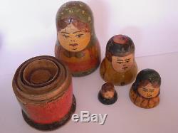 Antique Vintage RUSSIAN NESTING DOLLS