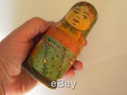 Antique Vintage RUSSIAN NESTING DOLLS