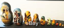 Attention Collectors, Art nouveau Nudes Russian One of kind Nesting Doll 10pc