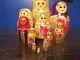Authentic Russian Matryoshka Dolls 12 Piece Set (antique Vintage 50 Years)10in