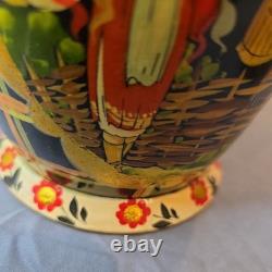 Authentic Russian Matryoshka Nesting Dolls Hand-Painted Full Set of 10