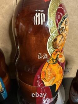 Authentic Russian Nesting Doll Set Signed 10 Pcs 2004