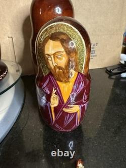 Authentic Russian Nesting Doll Set Signed 10 Pcs 2004