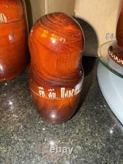 Authentic Russian Nesting Doll Set Signed 10 Pcs 2004