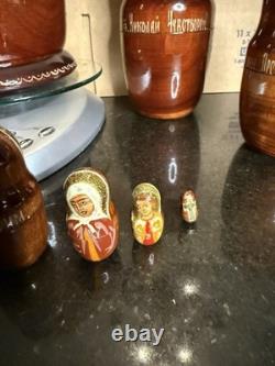 Authentic Russian Nesting Doll Set Signed 10 Pcs 2004