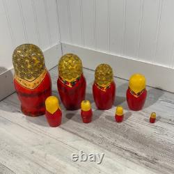 Authentic Russian Nesting Dolls Set Made In USSR