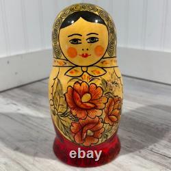 Authentic Russian Nesting Dolls Set Made In USSR