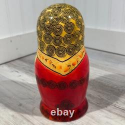 Authentic Russian Nesting Dolls Set Made In USSR