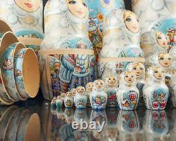 Authentic Russian nesting dolls 30 pieces, Matryoshka, Russian doll