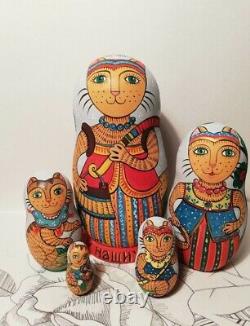 Author's russian matryoshka Cat-and-mouse