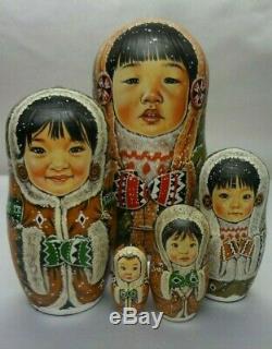 Author's russian matryoshka Peoples of the NorthEskimos