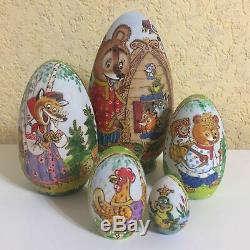 Author's russian matryoshka-egg Russian children's fairy tales