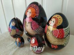 Author's russian matryoshka-egg The Sirins