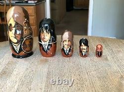 Beatles Russian Nesting Dolls Set of 2 Different New