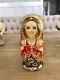 Beautiful Hand Painted Russian Nesting Matryoshka Doll Set Of 7/ Gloss