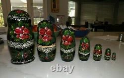 Beautiful Handpainted Russian Nesting Dollseven (7) Piece Set Russian Landmarks