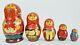 Beautiful Large Vintage Matryoshka Doll Family Twins Made In Russia Signed
