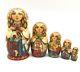 Beauty And The Beast Russian Hand Carved Hand Painted Nesting Doll Fairy Tales