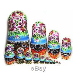 Big Nesting dolls Moscow. Russian Large matryoshka Sights of Moscow m333